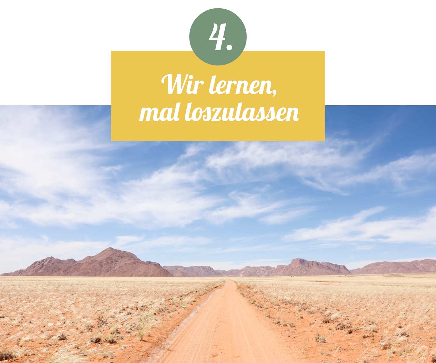 Wir lernen, loszulassen