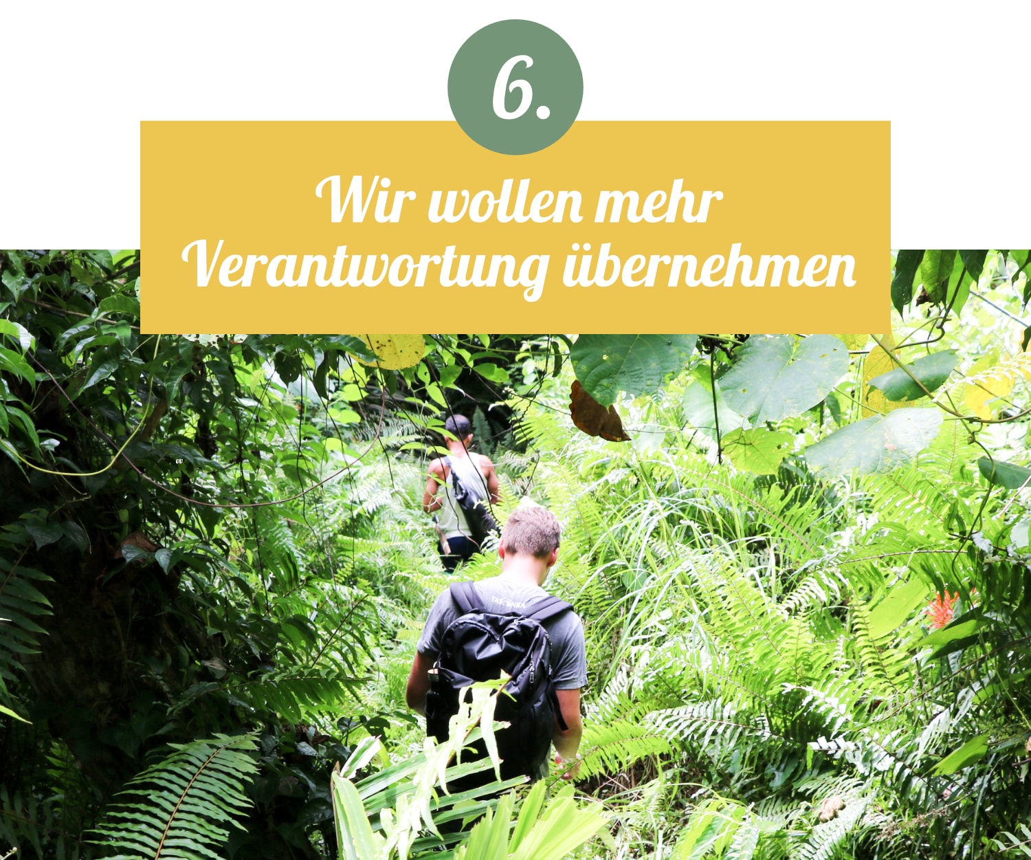 Wir wollen mehr Verantwortun übernehmen