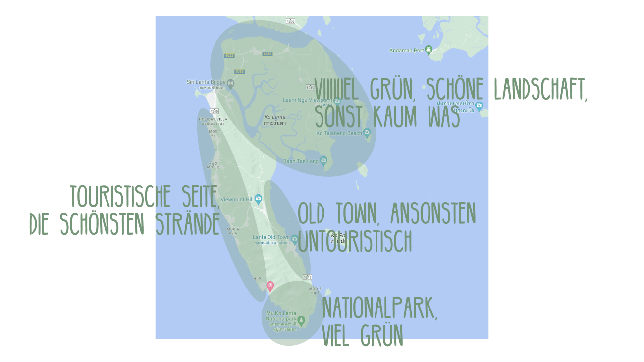 Koh Lanta: Übersicht der Regionen