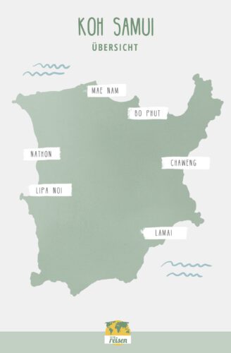 Koh Samui Karte: Übersicht