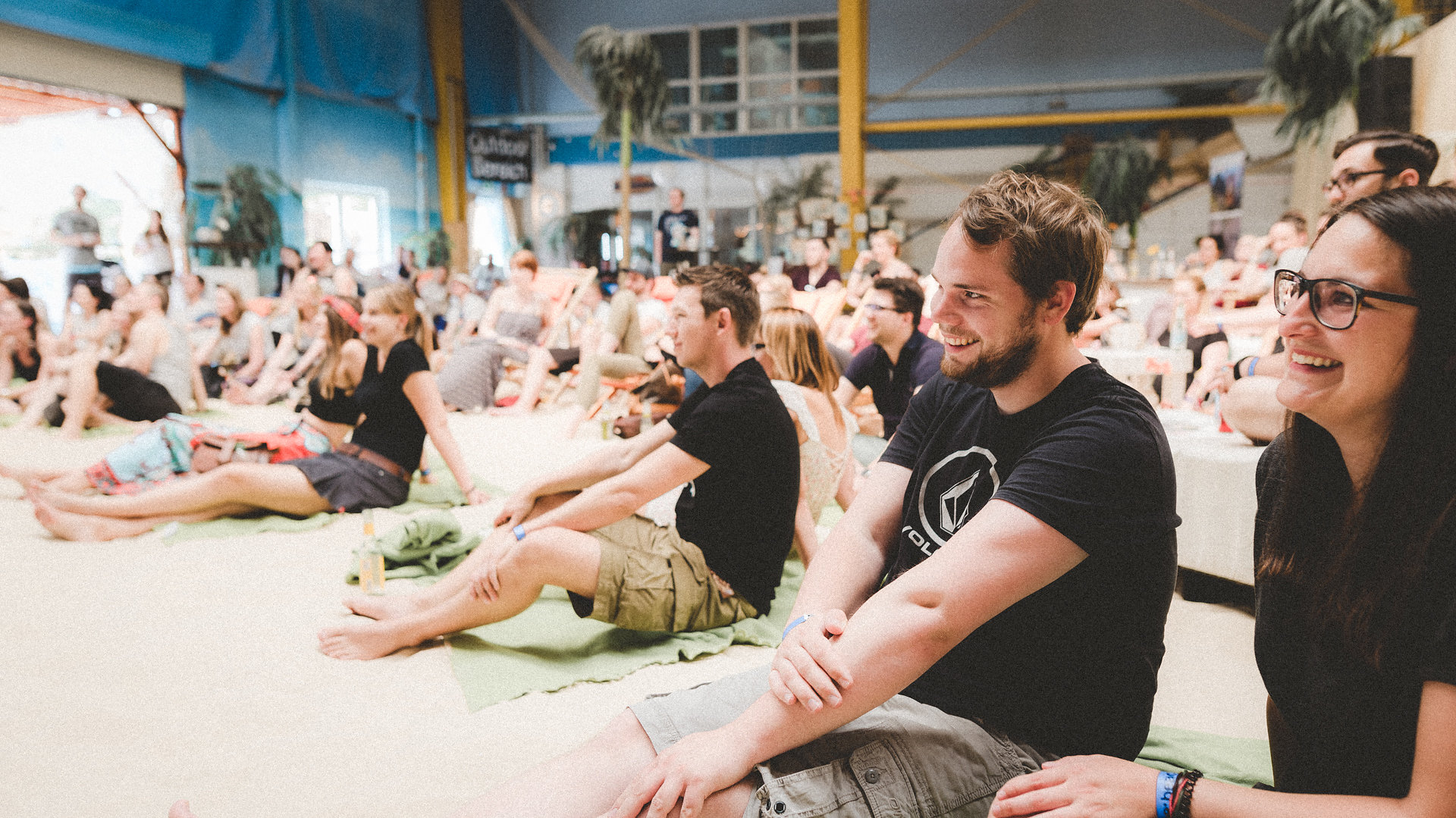 Besucher beim Vortrag