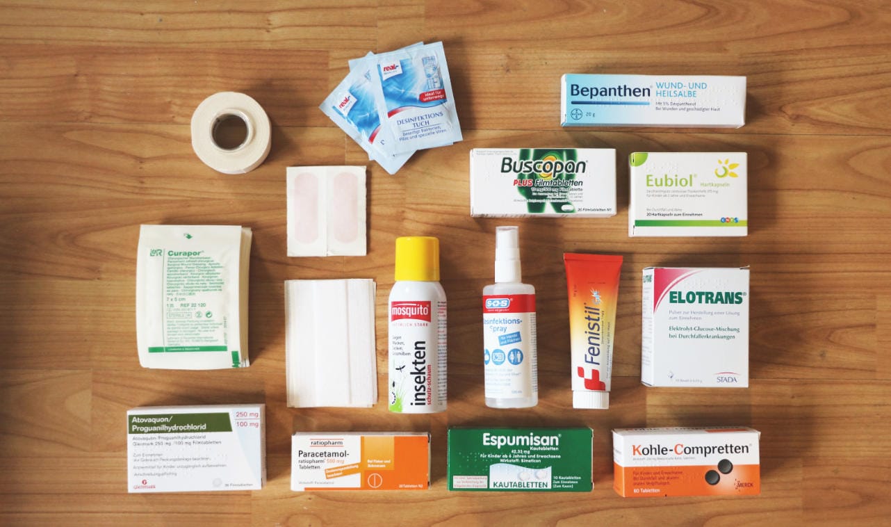 Weltreise Packliste: Reiseapotheke