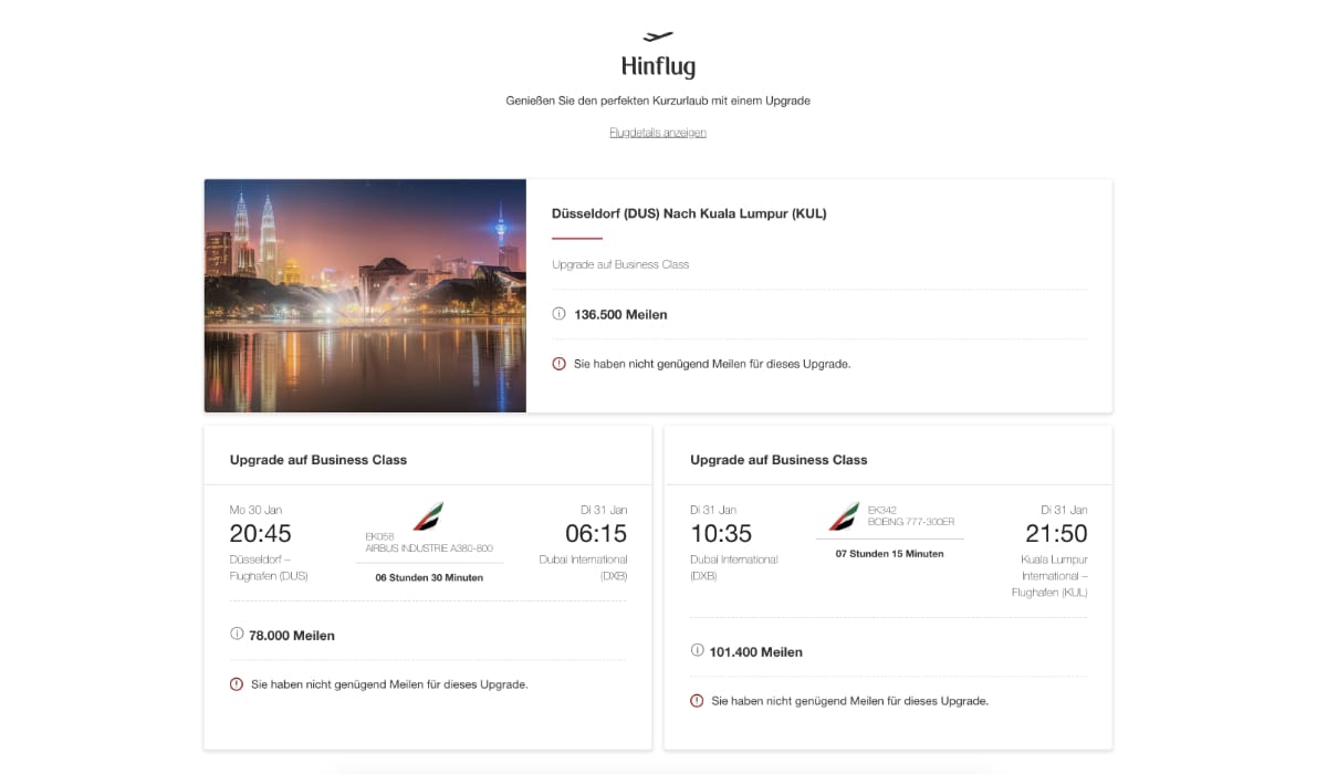 American Express - Membership Rewards - Upgrade buchen
