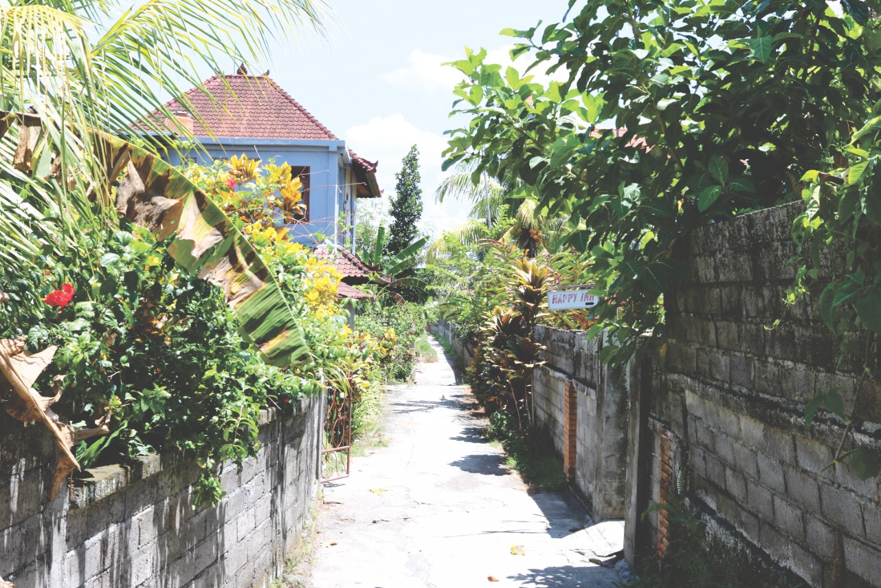 Weg zu unserer Unterkunft in Ubud auf Bali
