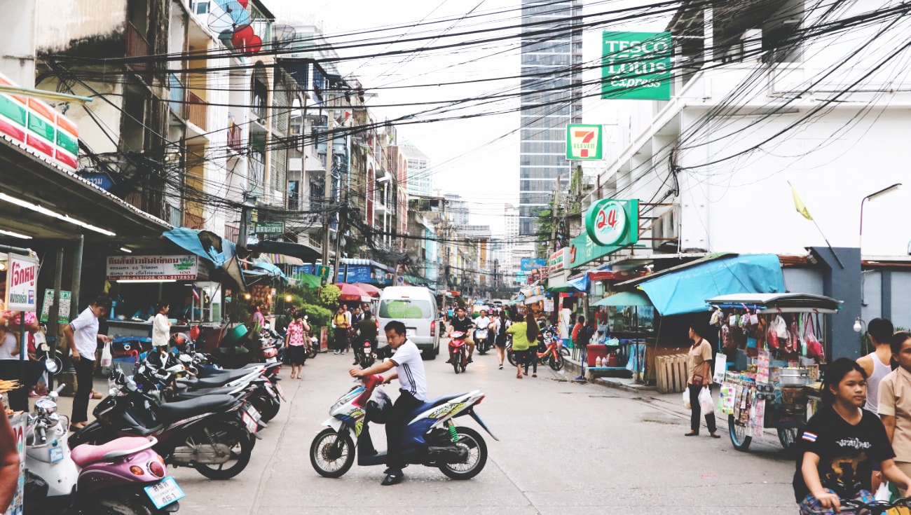 Straßen in Bangkok