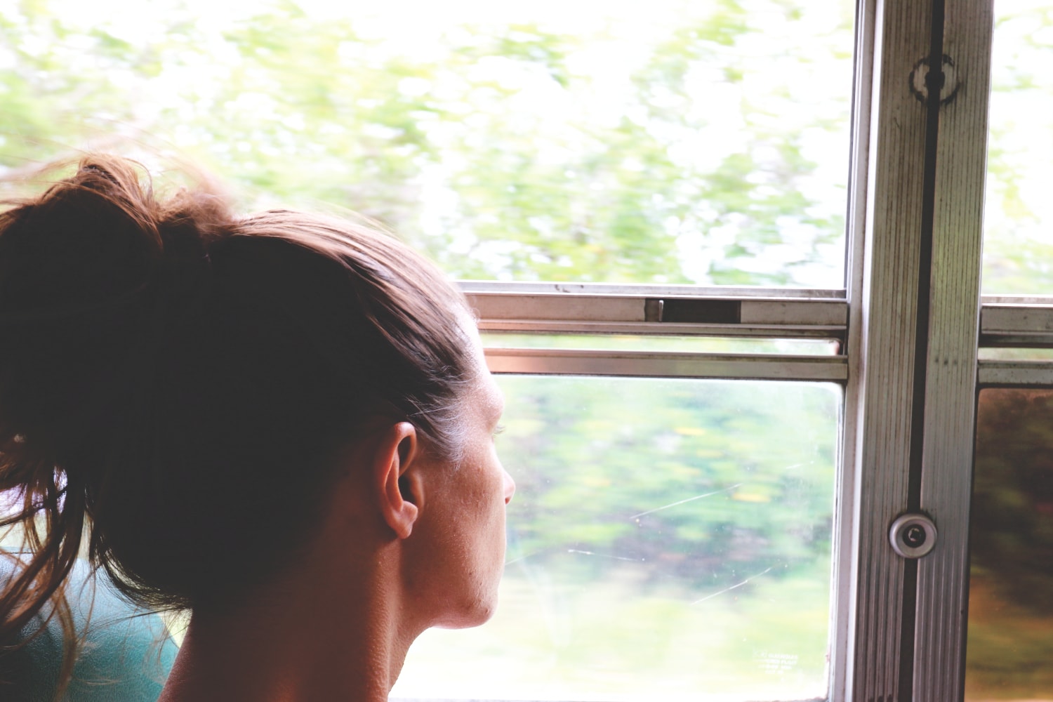 Im Bus in Belize nach Orange Walk Im Bus in Belize nach Orange Walk