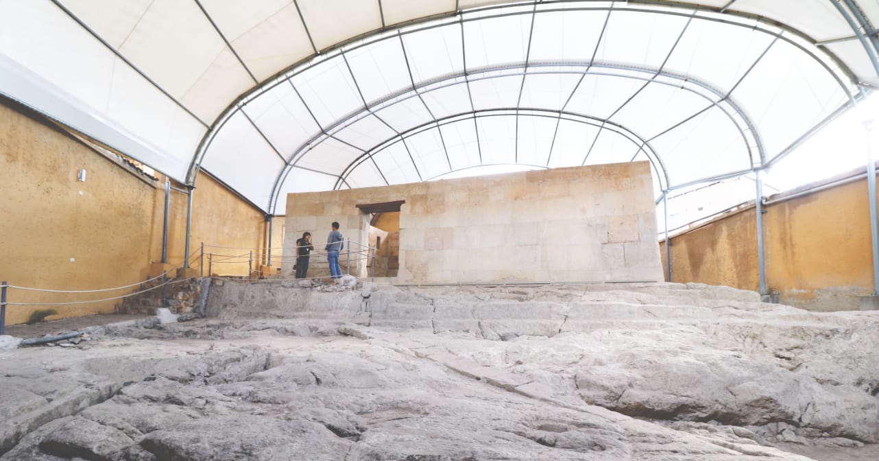 Sehenswürdigkeit Cajamarca: Kammer in der Inka-König Atahualpa festgehalten wurde Sehenswürdigkeit Cajamarca: Kammer in der Inka-König Atahualpa festgehalten wurde