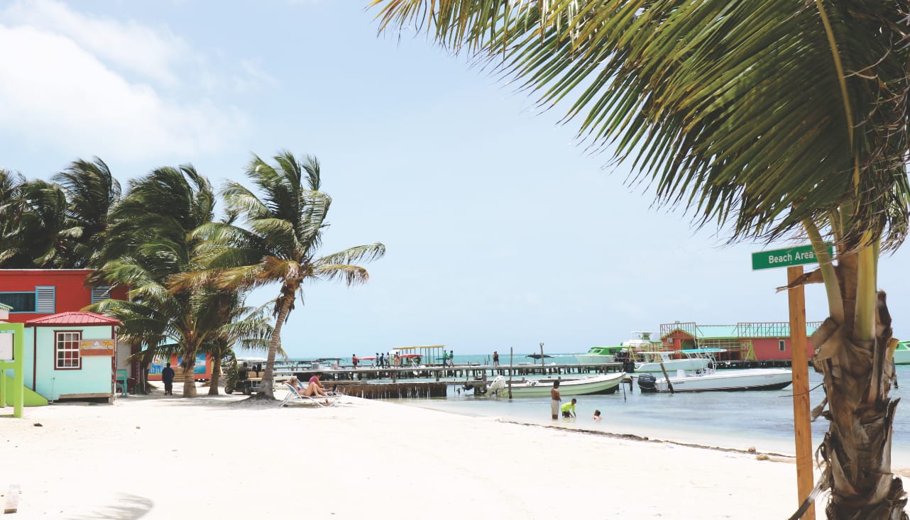 Reisebericht Caye Caulker: Anleger von Wassertaxi 