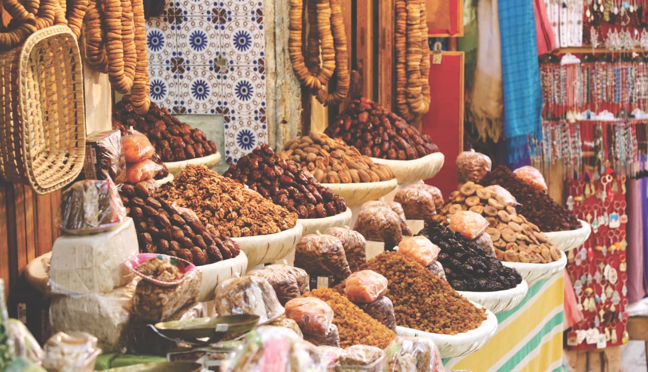 Dattelhändler in Fes