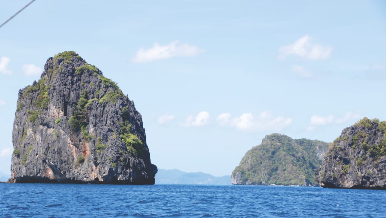 Felsen vor El Nido Felsen vor El Nido