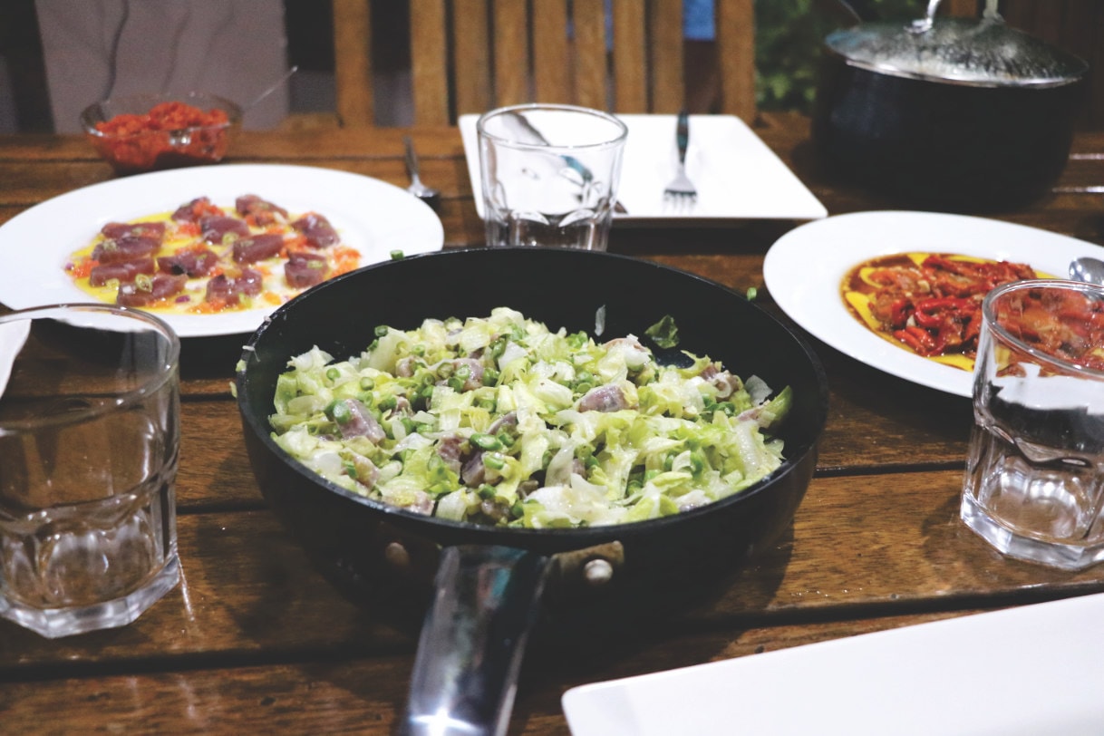 Essen in der Unterkunft Essen in der Unterkunft