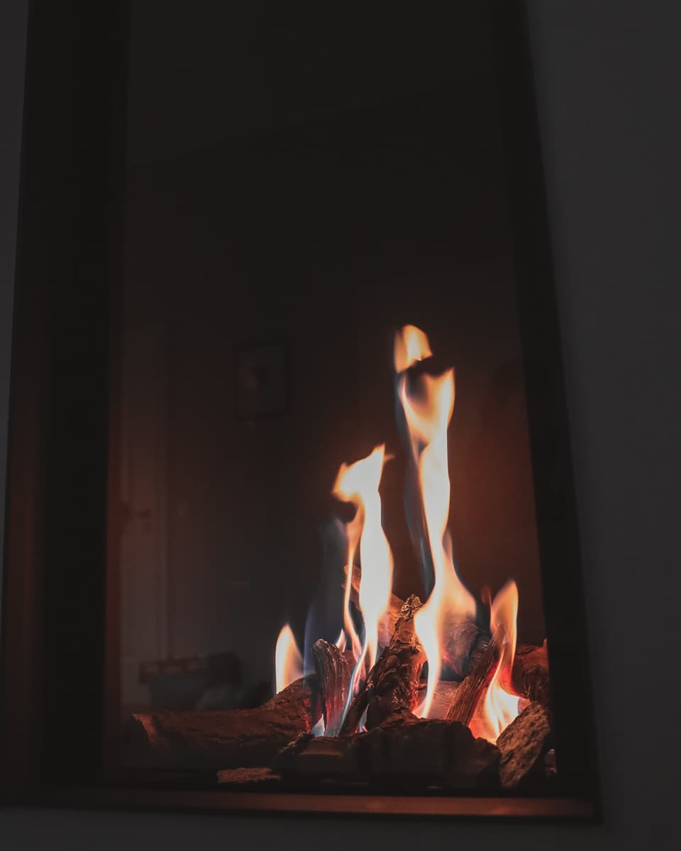 Ferienwohnung in Ostfriesland - Forsthaus Gödens - Kamin