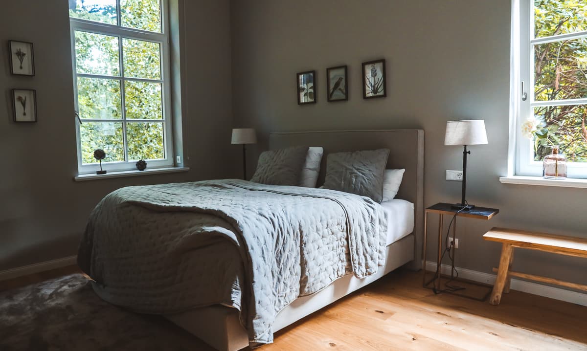 Ferienwohnung in Ostfriesland - Forsthaus Gödens - Schlafzimmer