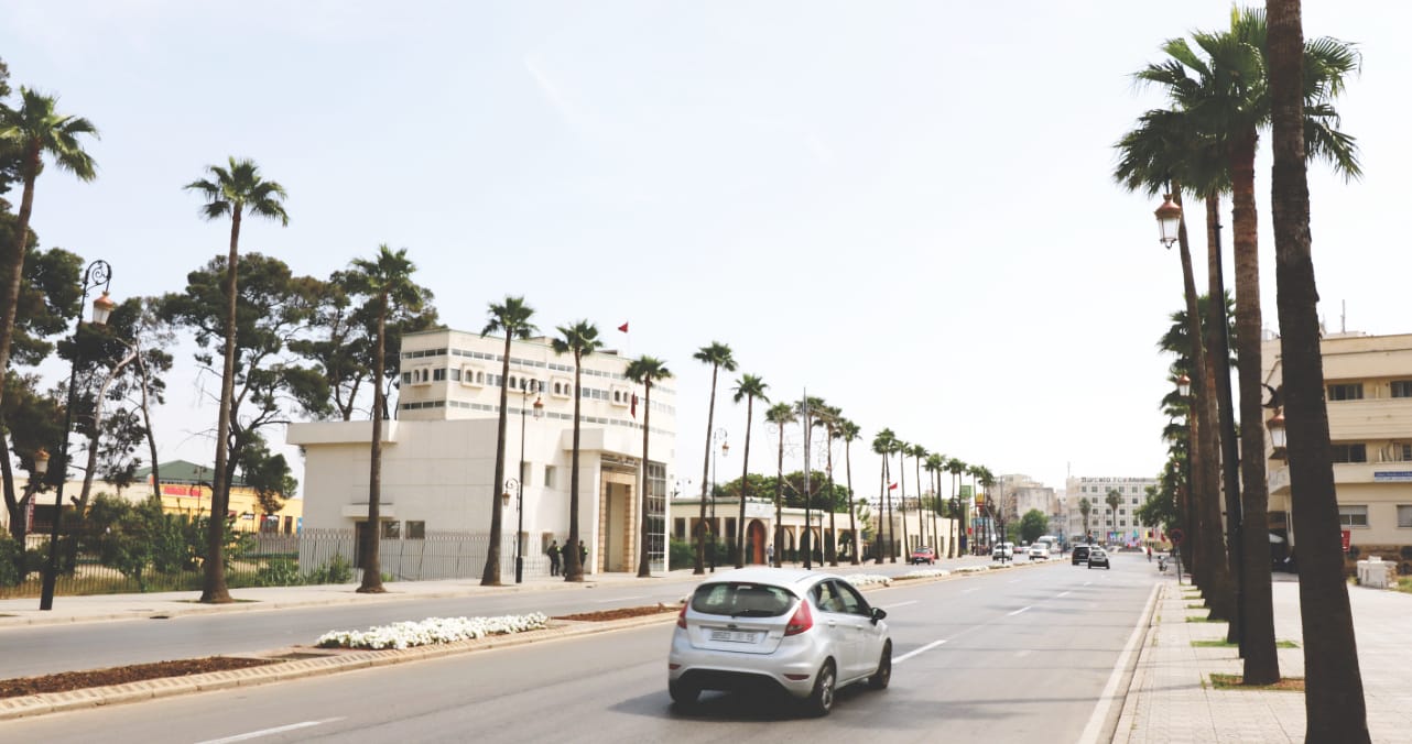 Moderne Neustadt in Fes in Marokko