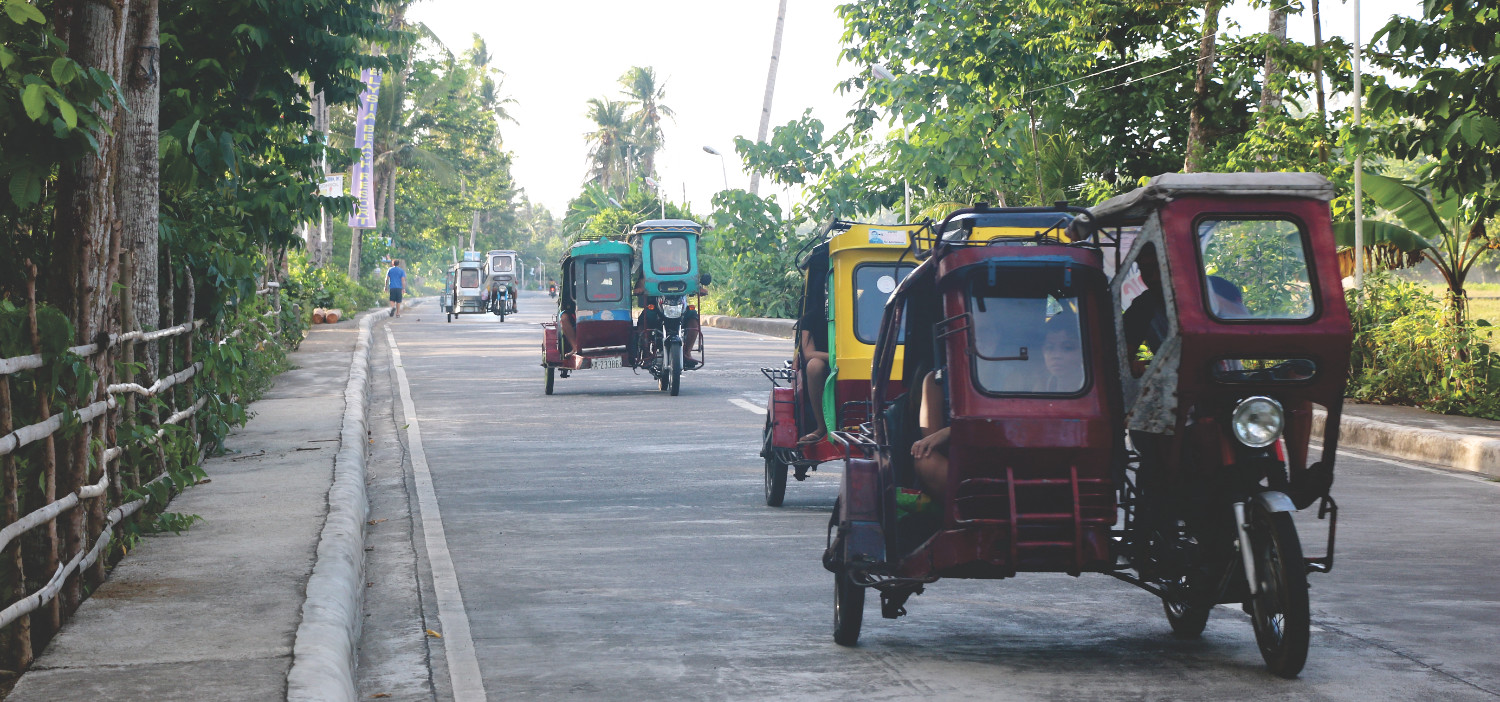 Tricycle auf den Philippinen