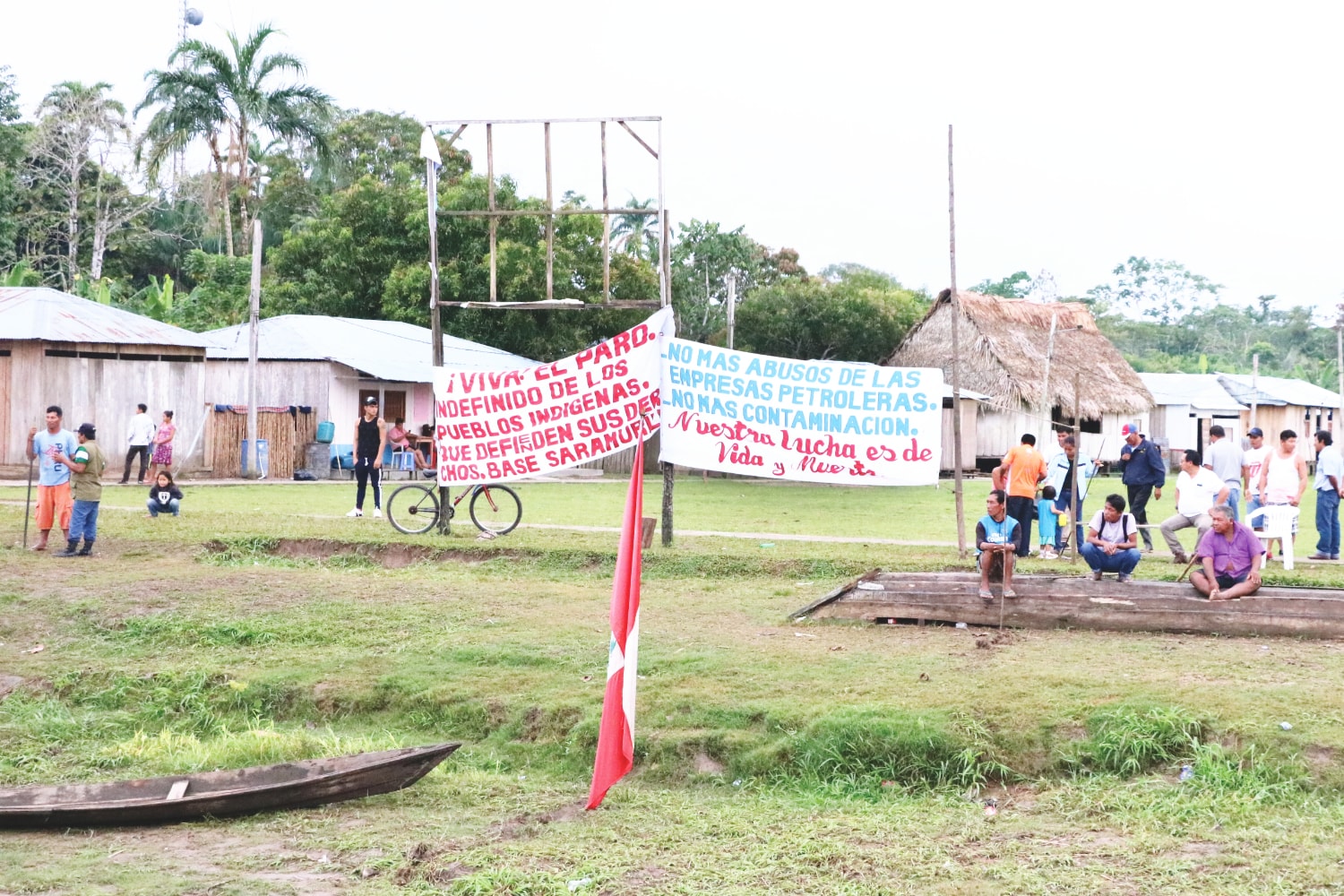 Bei Protesten in Peru Bei Protesten in Peru