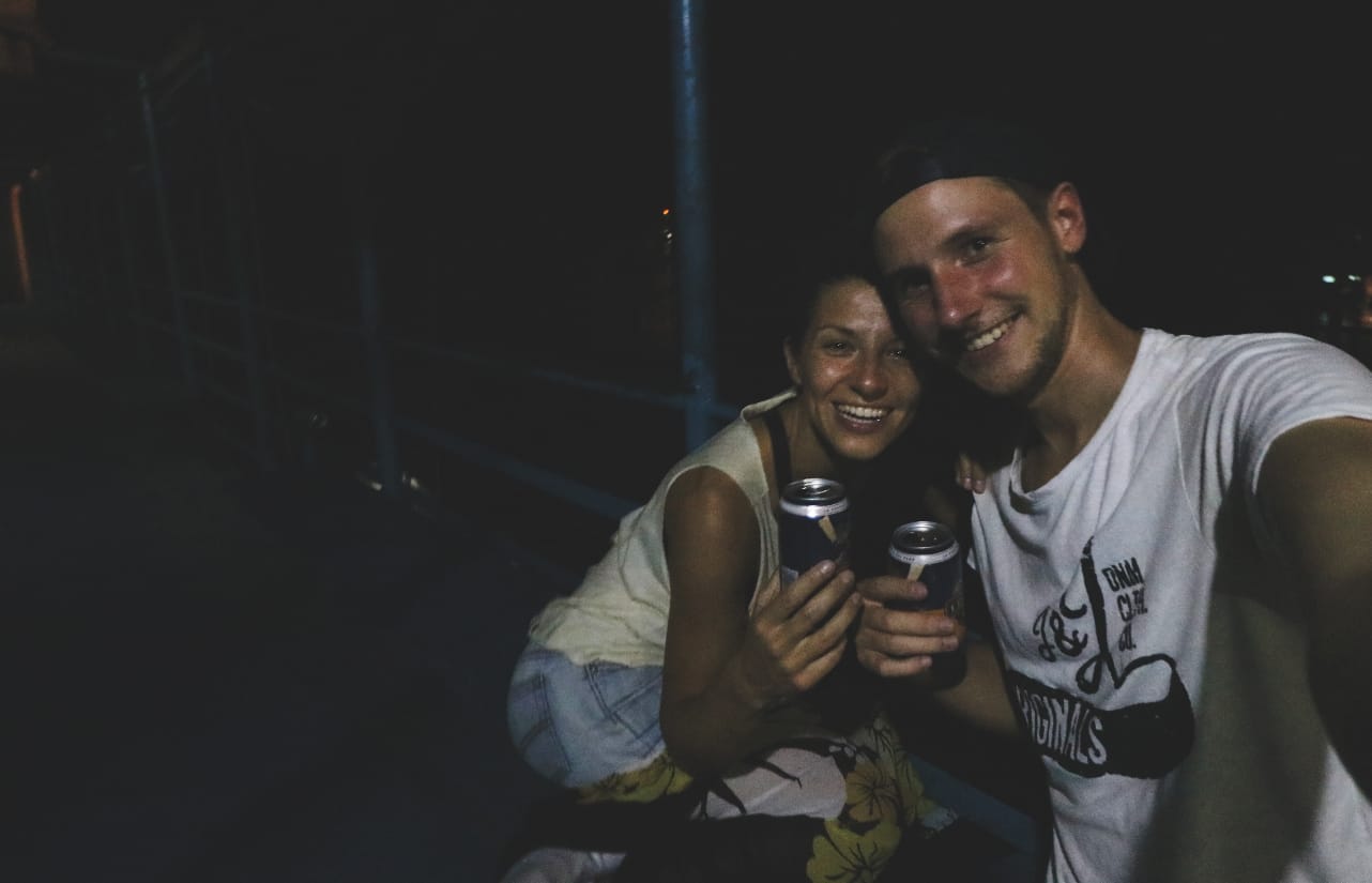 Erster Abend auf dem Frachtschiff nach Iquitos Erster Abend auf dem Frachtschiff nach Iquitos