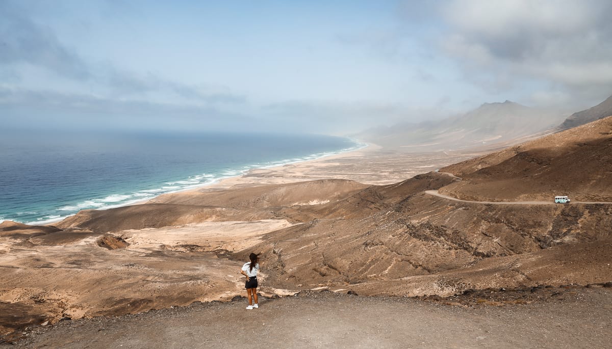 Fuerteventura Sehenswürdigkeiten - Cofete Strand Viewpoint Fuerteventura Sehenswürdigkeiten - Cofete Strand Viewpoint