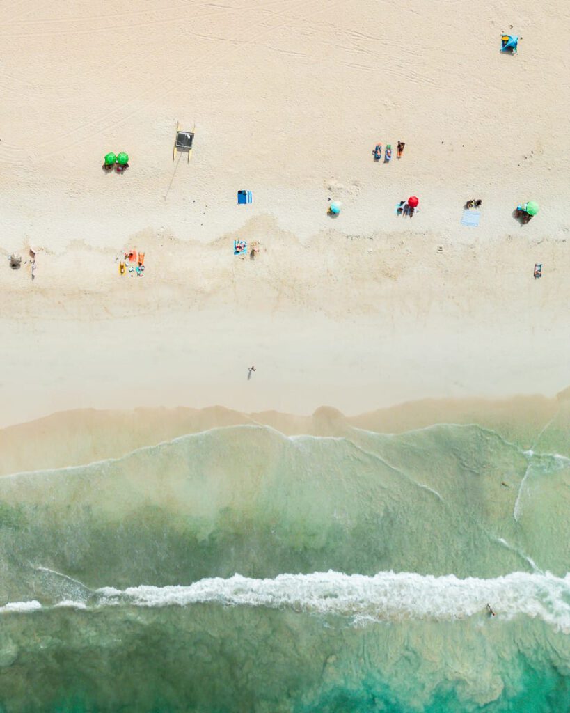 Fuerteventura Sehenswürdigkeiten - Corralejo Strand Drohne