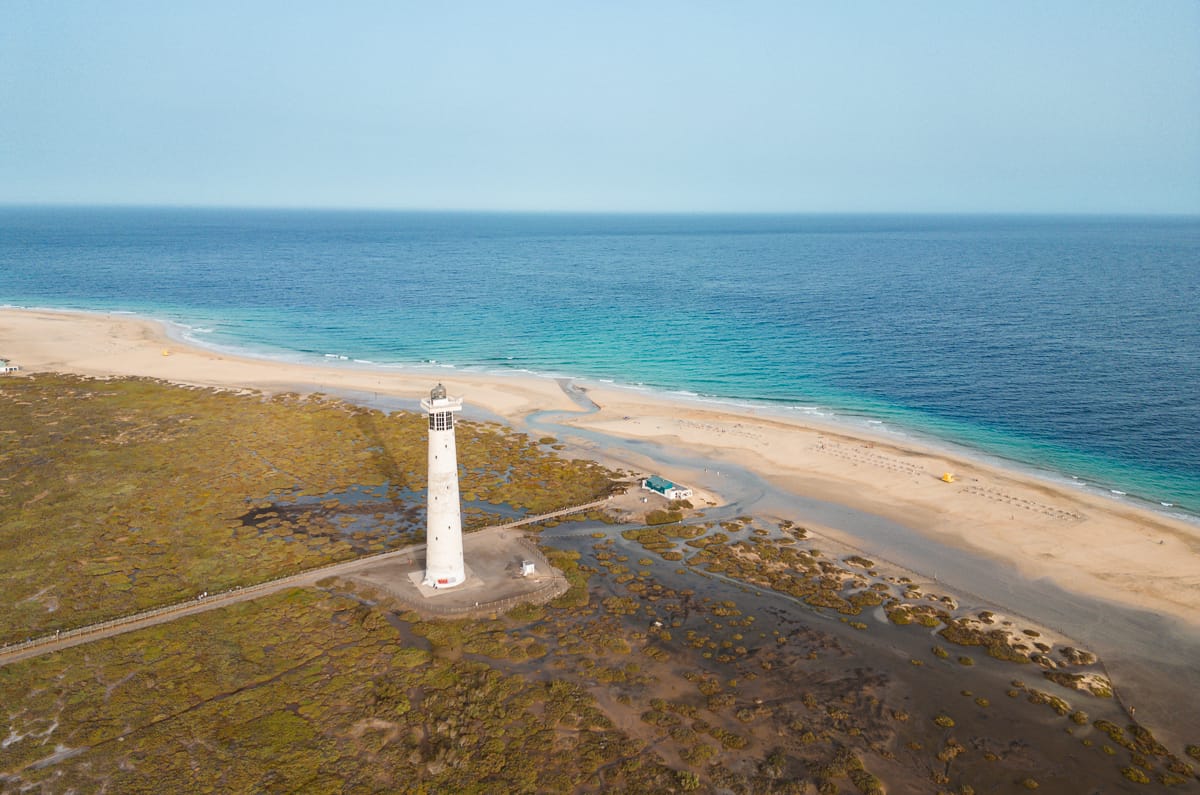 Fuerteventura Sehenswürdigkeiten - Morro Jable Strand und Leuchtturm