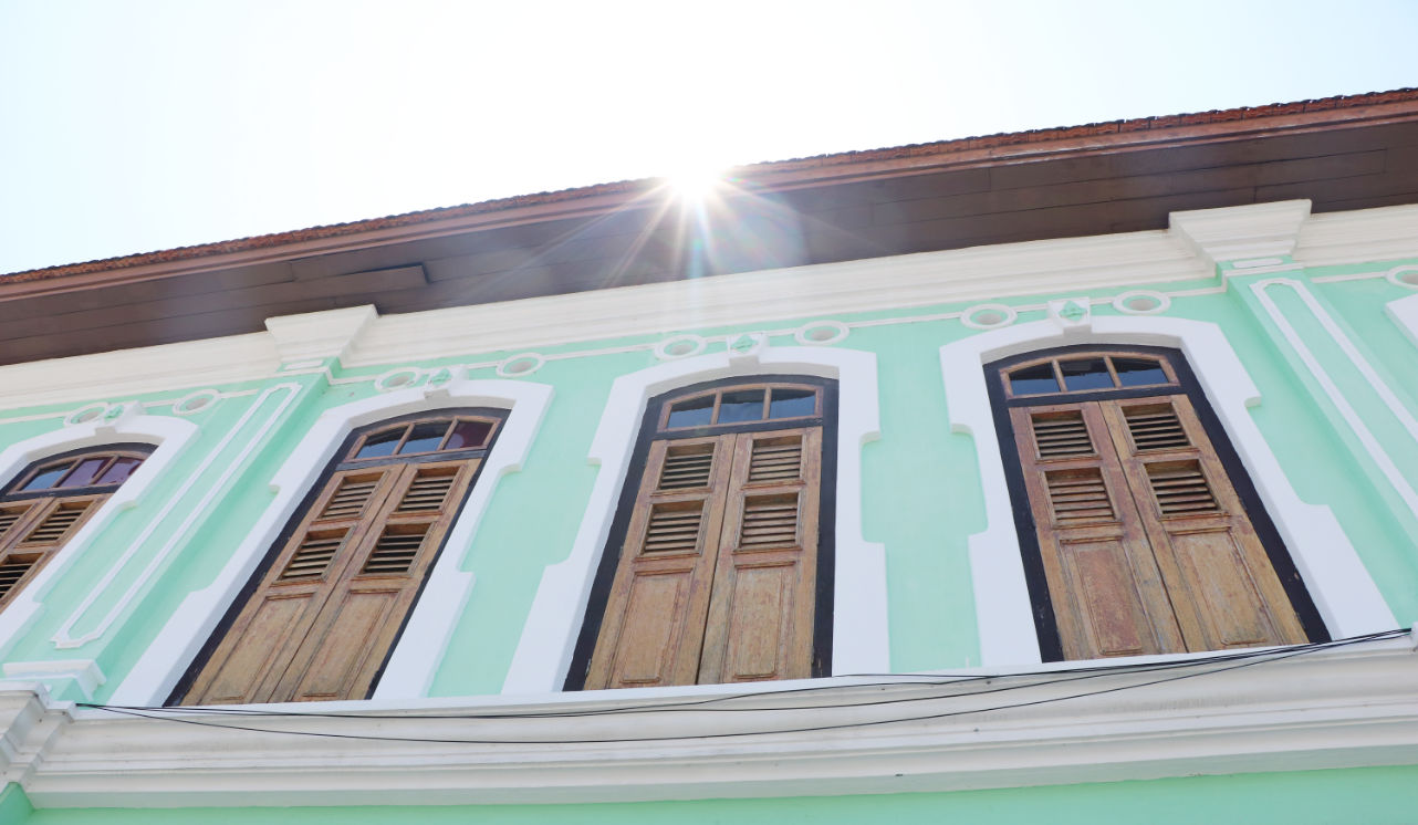 Buntes Haus in George Town in Penang