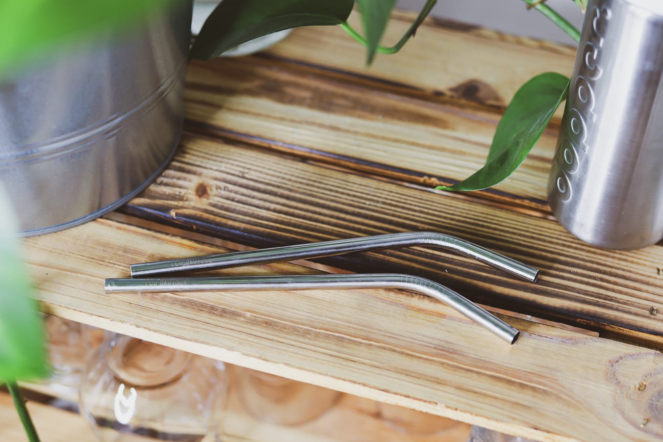 Nachhaltige Geschenke für Reisende: Strohhalme Metall