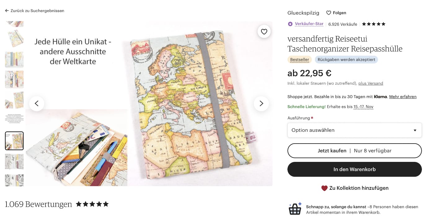 Geschenkidee für Reisende: Reiseorganizer