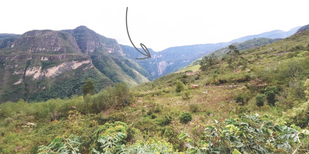 Gocta Wasserfall erstes Foto Gocta Wasserfall erstes Foto