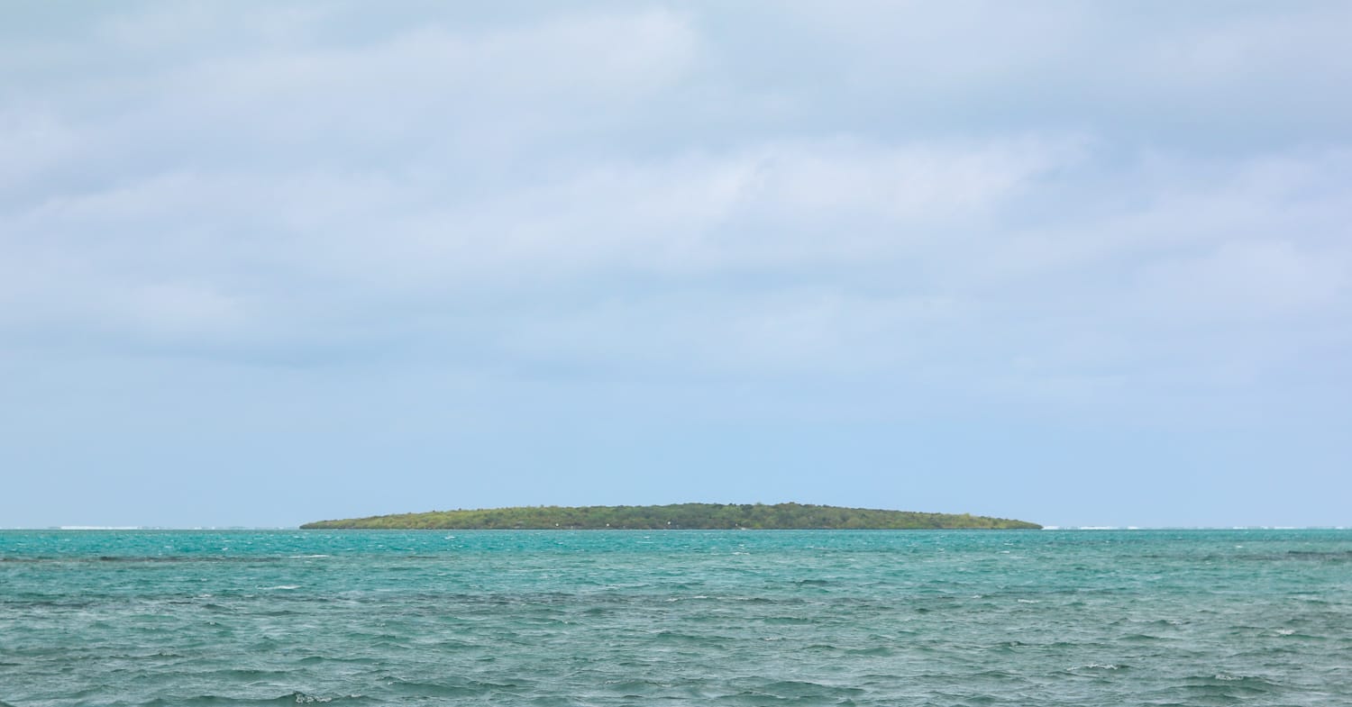 Aussicht von Mahebourg auf Ile Aux Aigrettes
