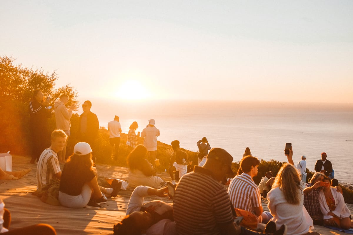 Kapstadt Sehenswürdigkeiten & Highlights - Signal Hill Sonnenuntergang