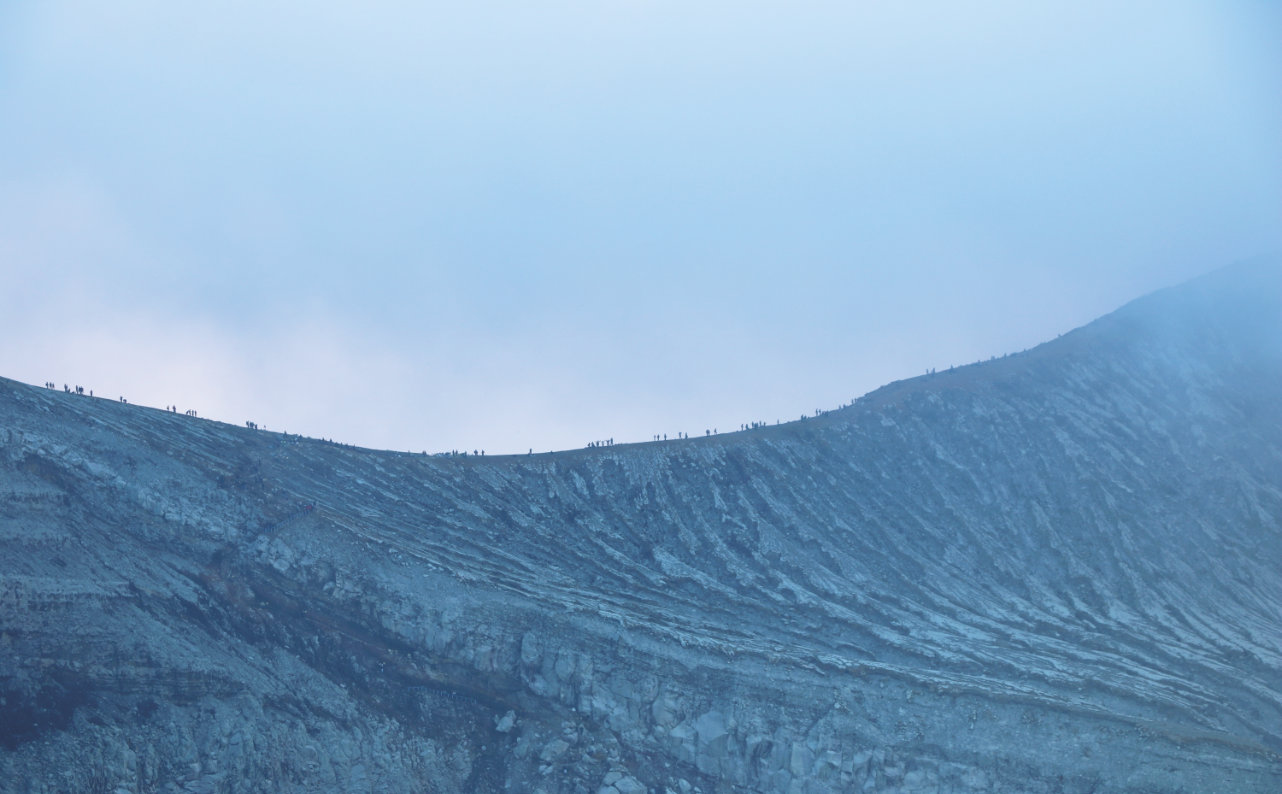 Krater des Vulkan Ijen Krater des Vulkan Ijen