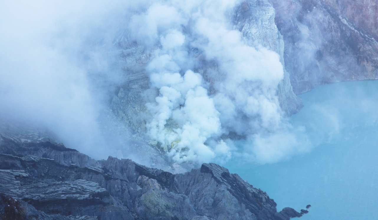 Kawah Ijen Vulkansee Kawah Ijen Vulkansee