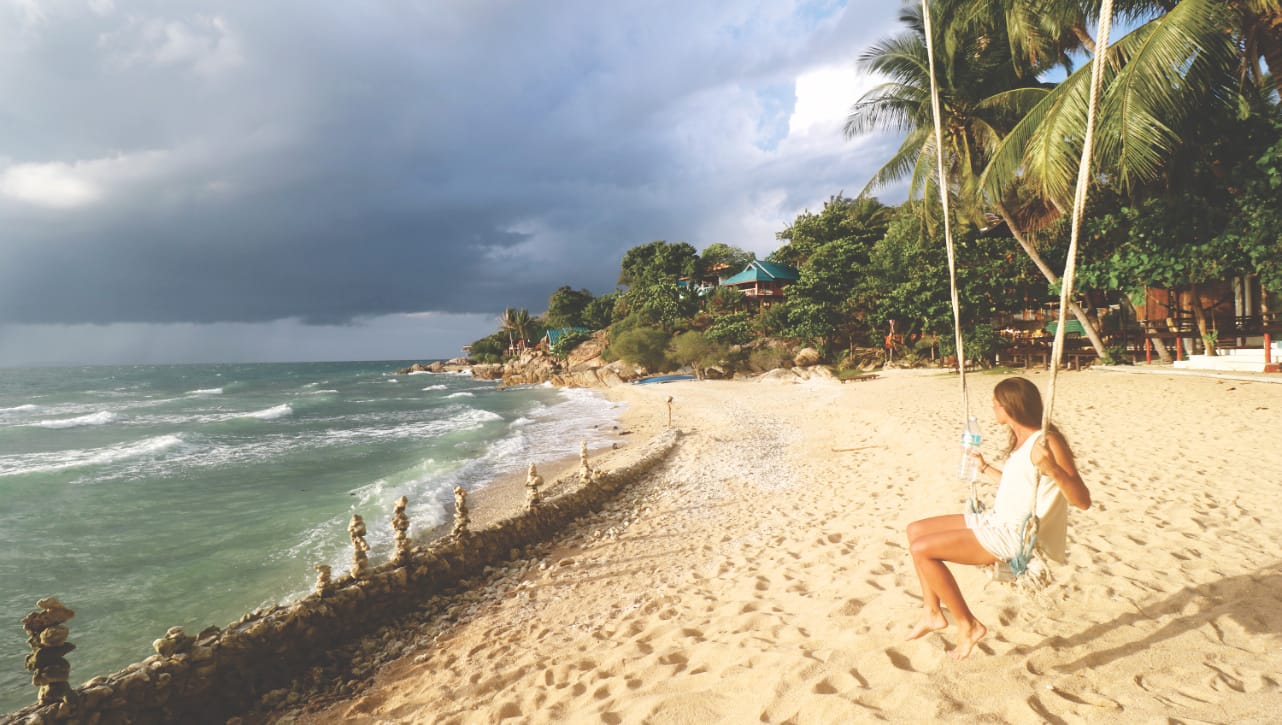 Koh Phangan Haad Gruad Bungalows Schaukel