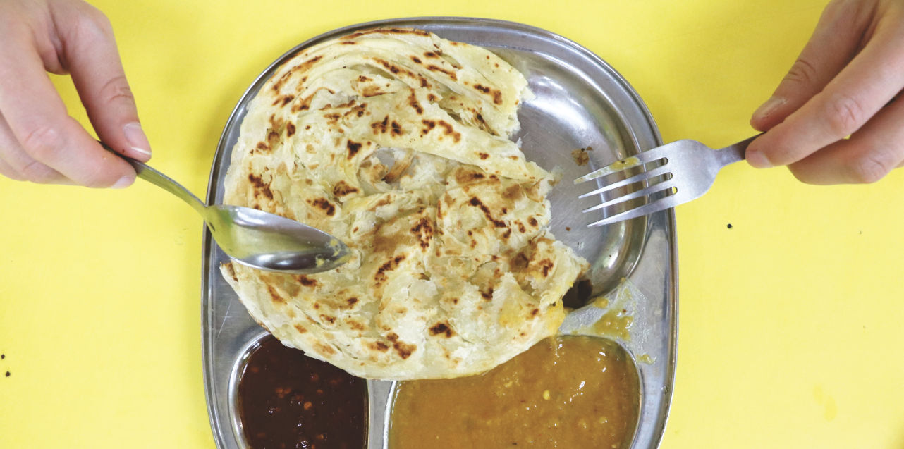 Besteck und Essen in Malaysia