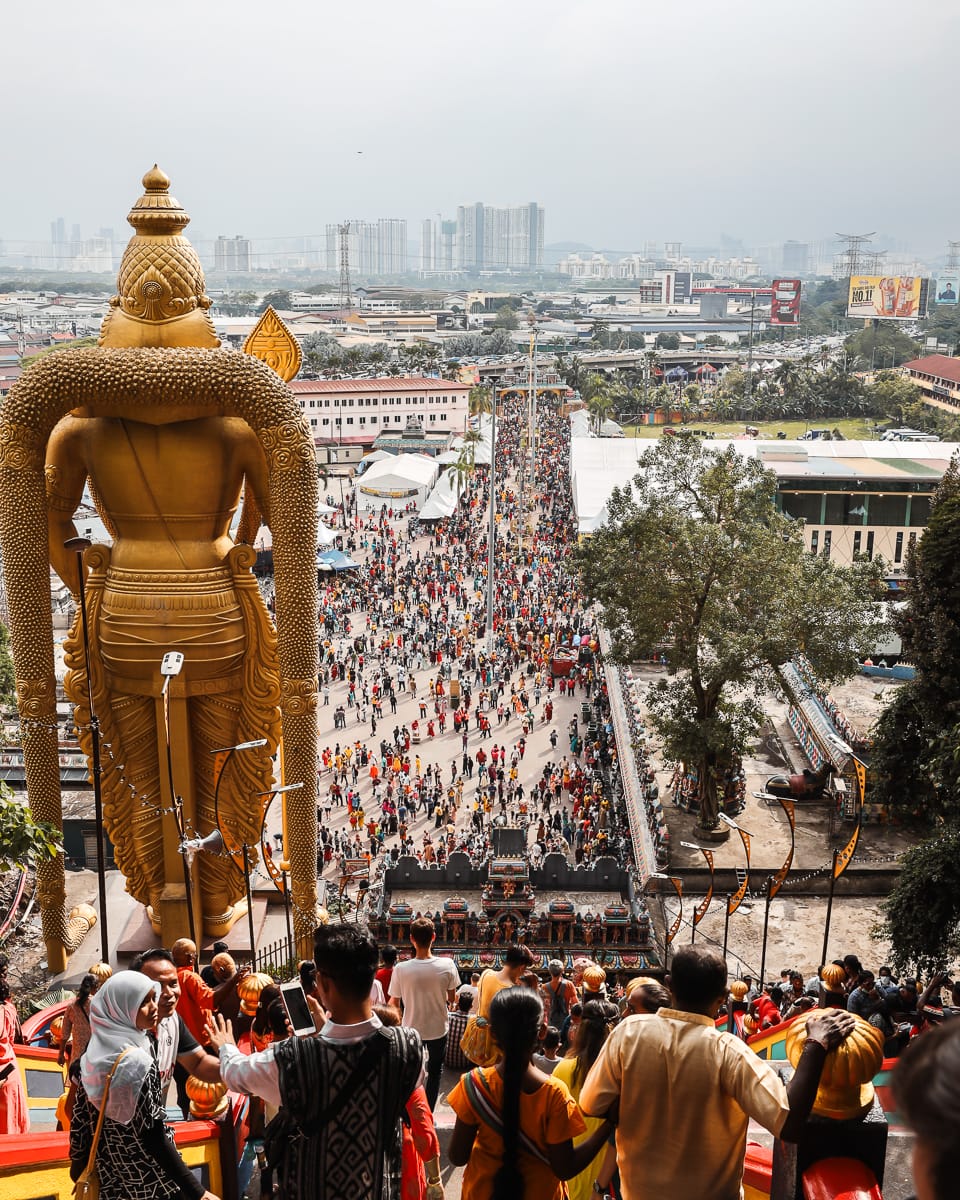 Kuala Lumpur - Sehenswürdigkeiten - Batu Caves von oben