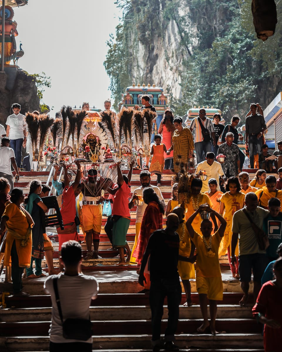 Kuala Lumpur - Sehenswürdigkeiten - Batu Caves - Thaipusam Festival