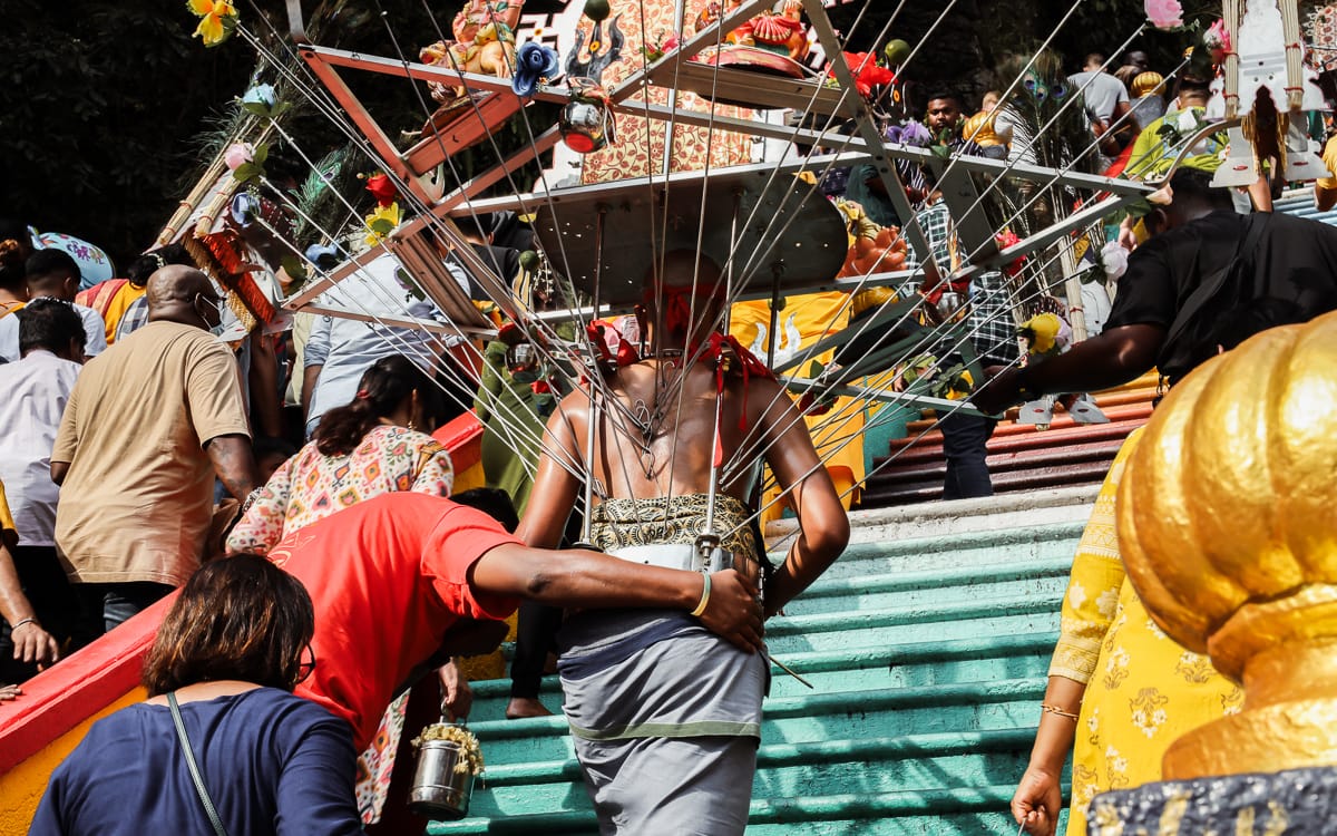 Kuala Lumpur - Sehenswürdigkeiten - Batu Caves - Thaipusam Festival