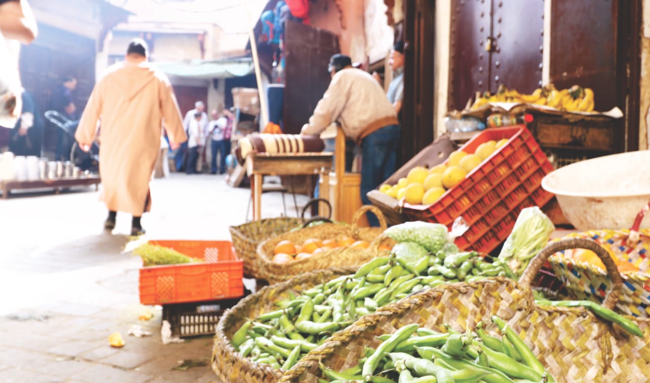 Medina in Fes - Gemüsehändler