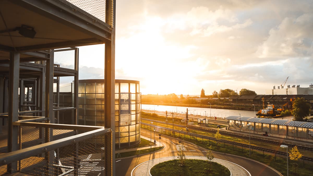 Mecklenburg-Vorpommern - Warnemünde Dock Inn Sonnenuntergang