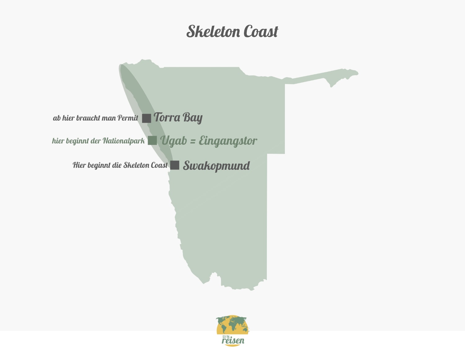 Namibia Skeleton Coast Nationalpark Karte Namibia Skeleton Coast Nationalpark Karte