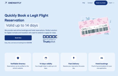 Weiterreiseticket: Onewayfly