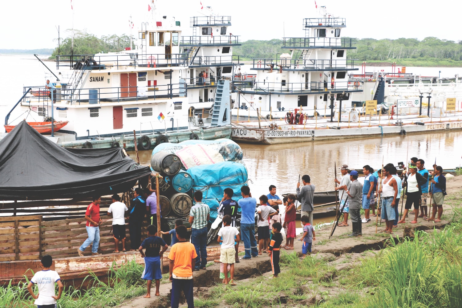 Protest im Amazonas in Peru Protest im Amazonas in Peru