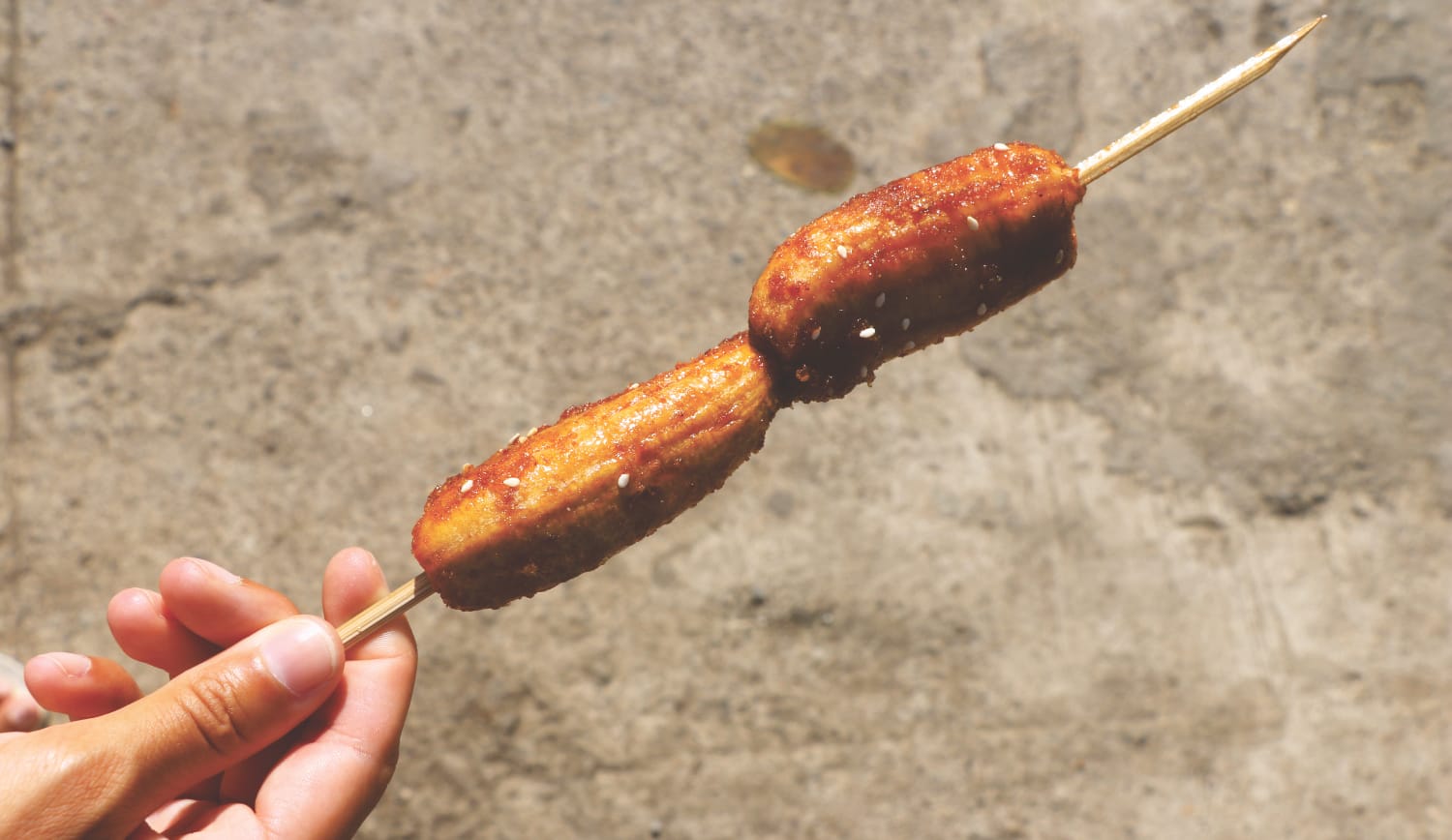 Philippinen - typisches Essen: frittierte Bananen