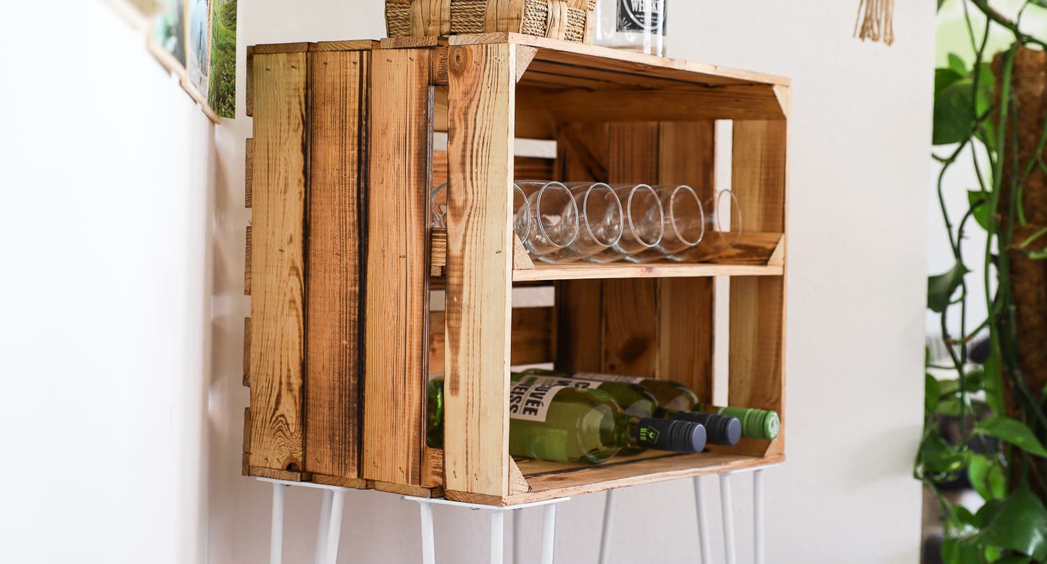 Regal aus Weinkisten Regal aus Weinkisten
