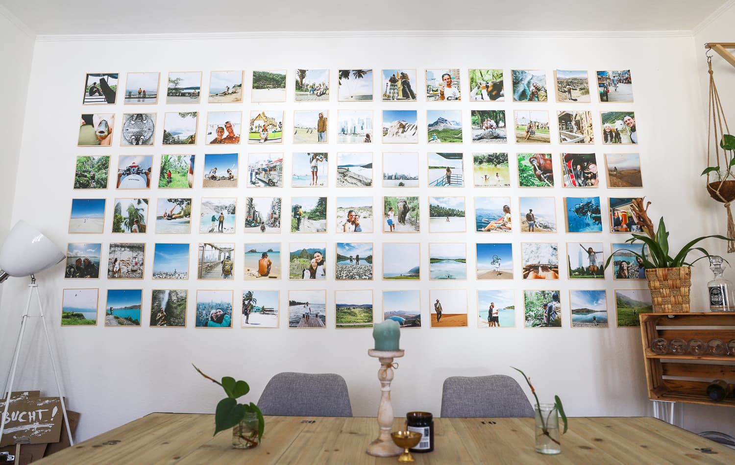 Fotowand mit Reisebildern Fotowand mit Reisebildern