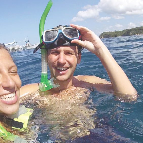 Wir beim schnorcheln