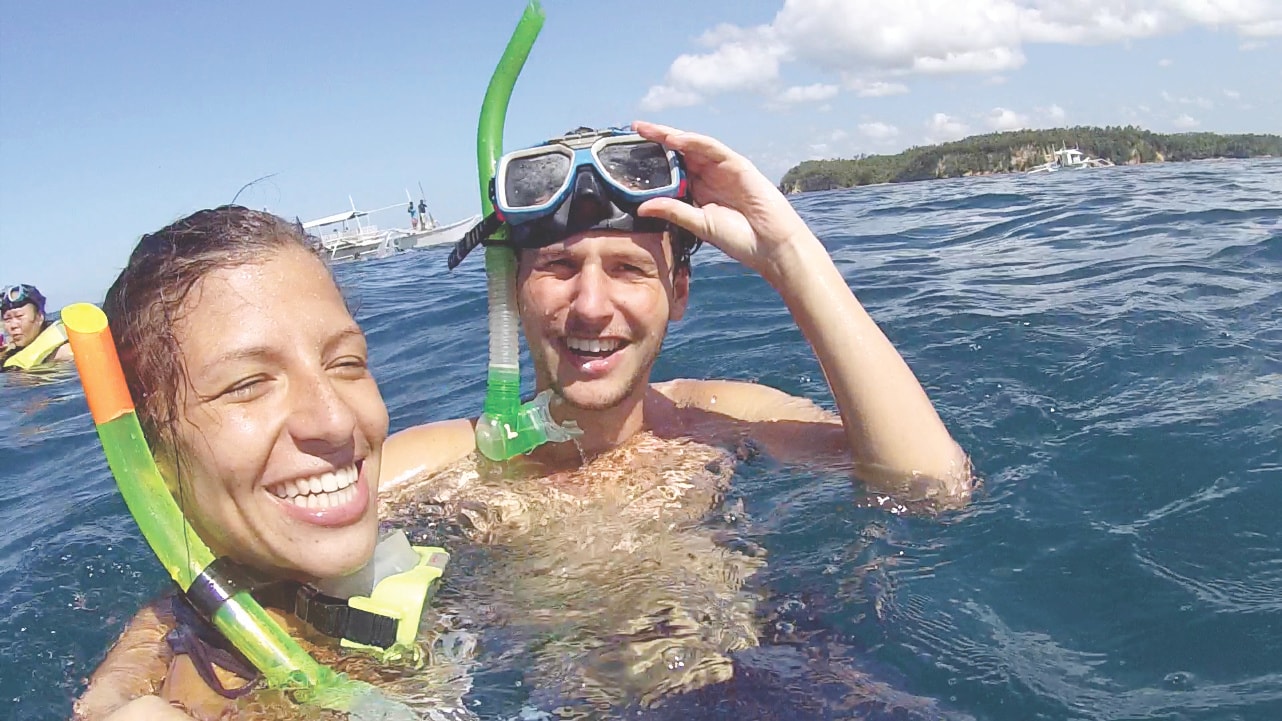 Wir beim schnorcheln