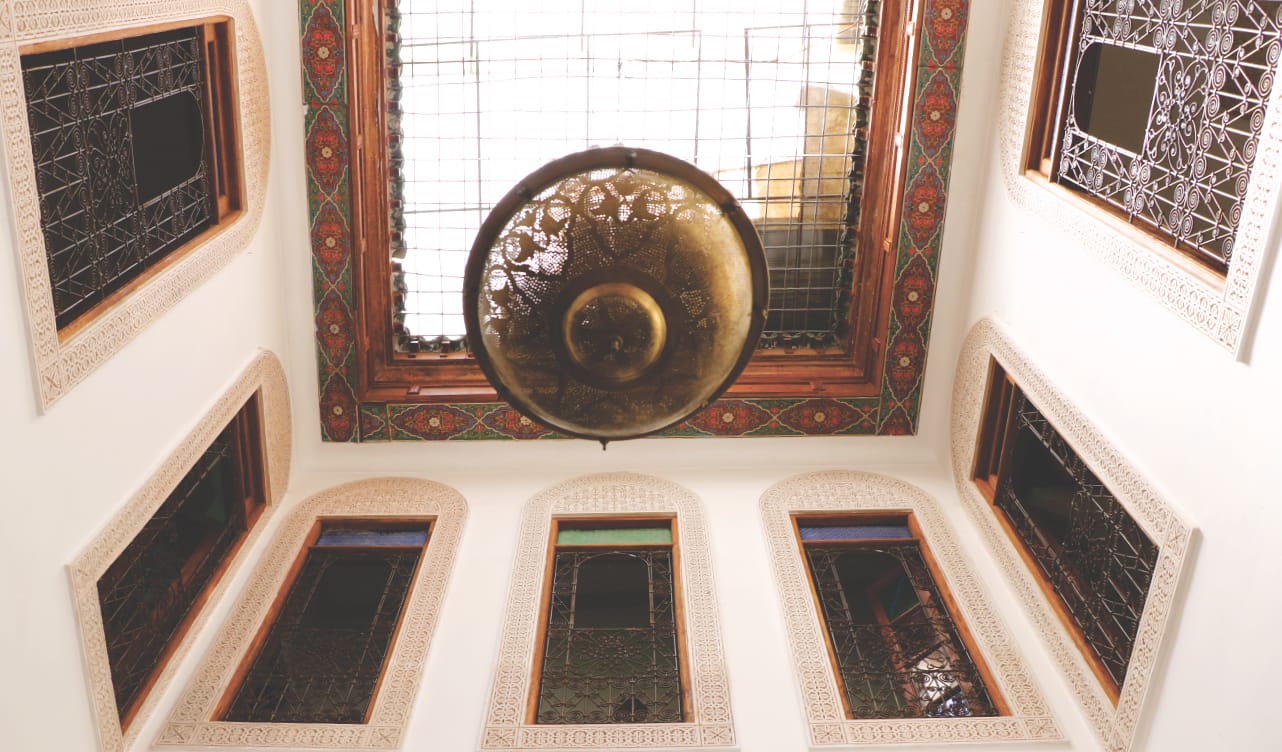 Fes: Riad Innenhof in Fes