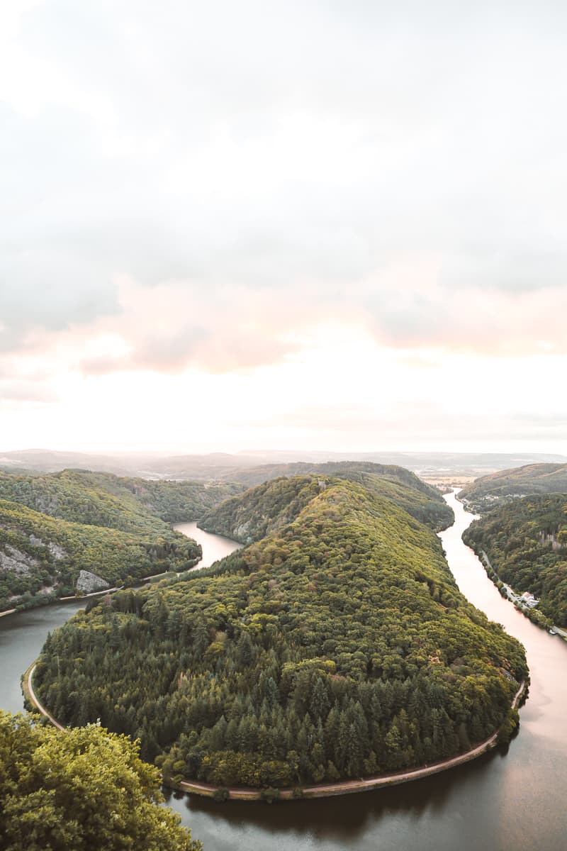 Saarland - Aussicht auf Saarschleife