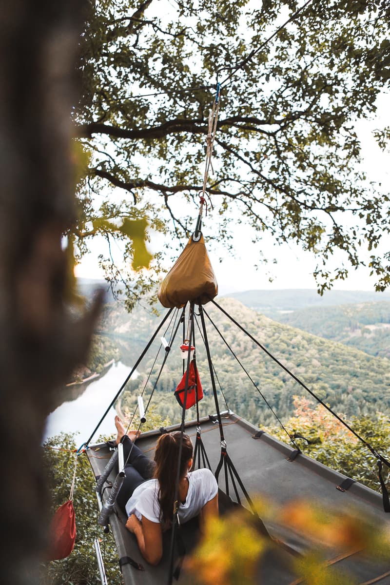 Saarland - Cloefhänger an der Saarschleife